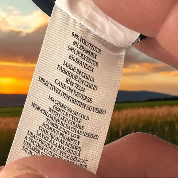 Stand Up Collar Tunic Blouse Size Large - Picture 13 of 14